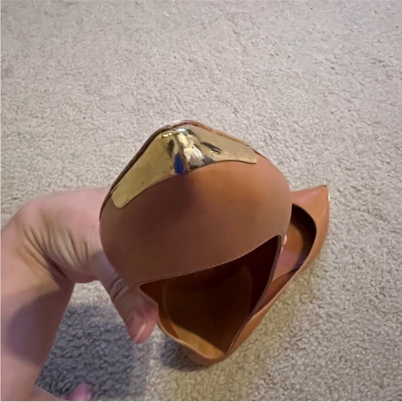 NIB Alexander McQueen Brown Leather Flats - Picture 4 of 6